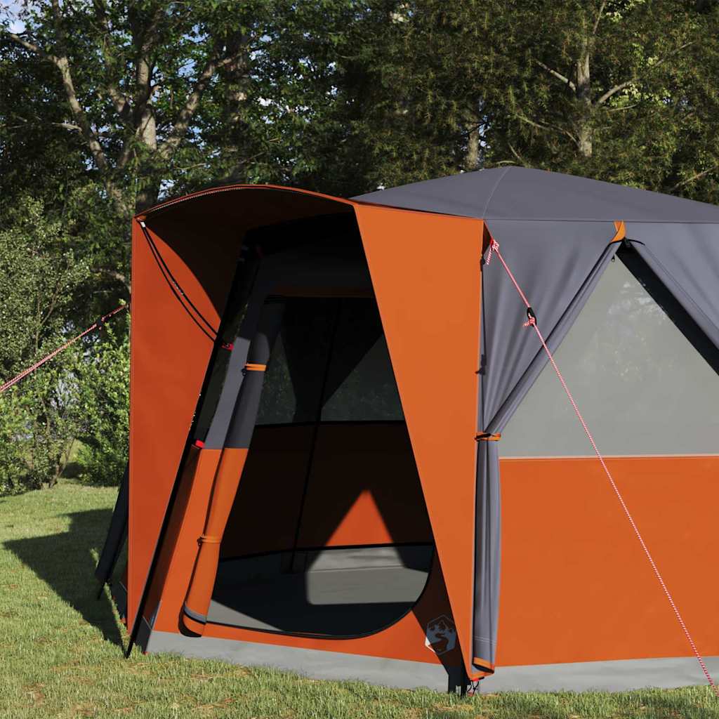 Vidaxl huisje tent met dak grijs en oranje 425 x 396 x 222 cm