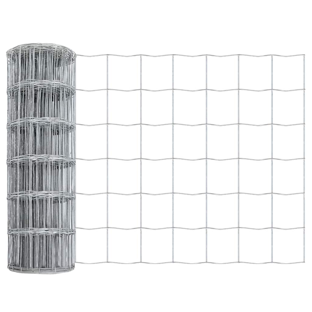 Vidaxl euro hek 0,4 x 50 m pvc-gecoat ijzer
