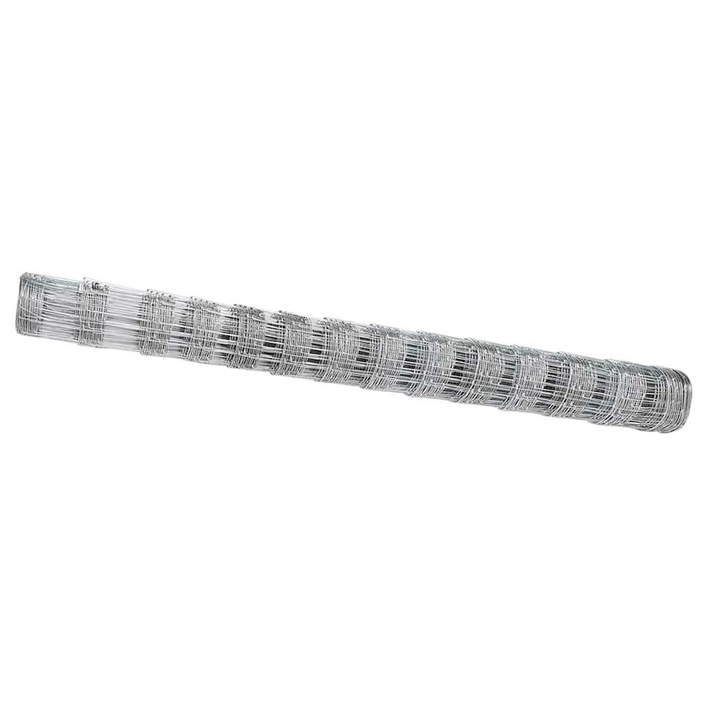 Vidaxl weidehekwerk zilver 25 x 1,4 m gegalvaniseerd staal