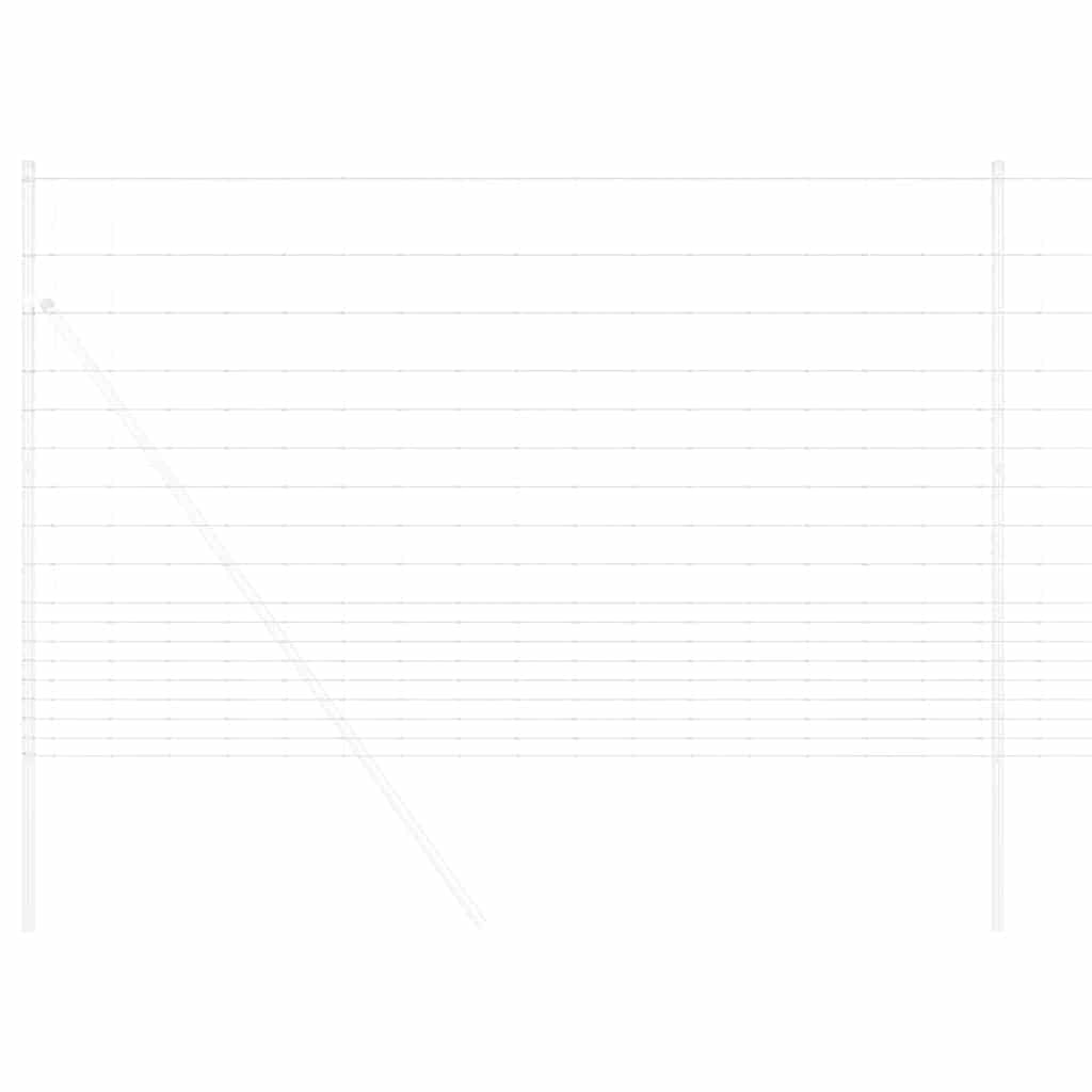 Vidaxl weidehekwerk zilver 25 x 1,5 m gegalvaniseerd staal