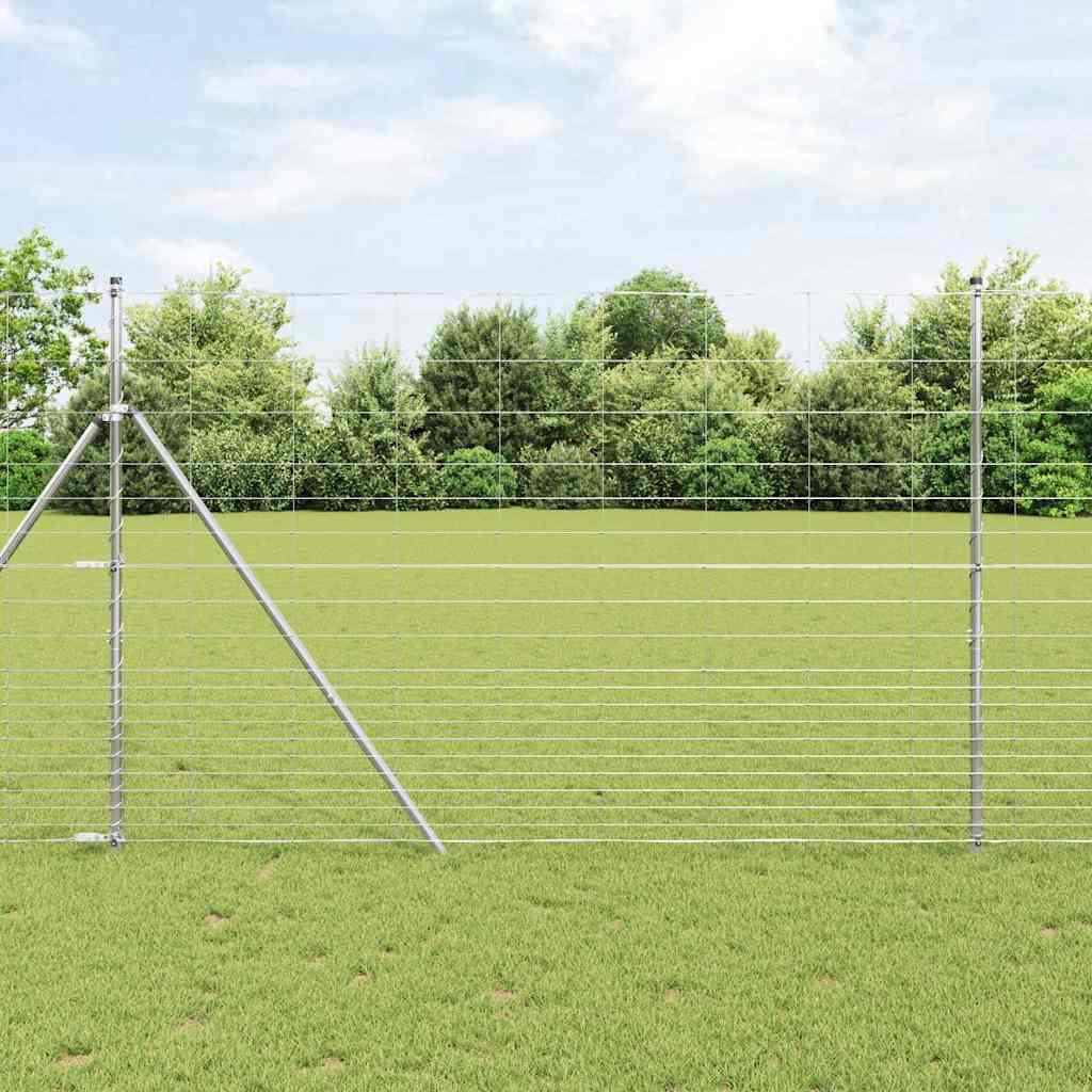 Vidaxl weidehekwerk zilver 25 x 1,6 m gegalvaniseerd staal