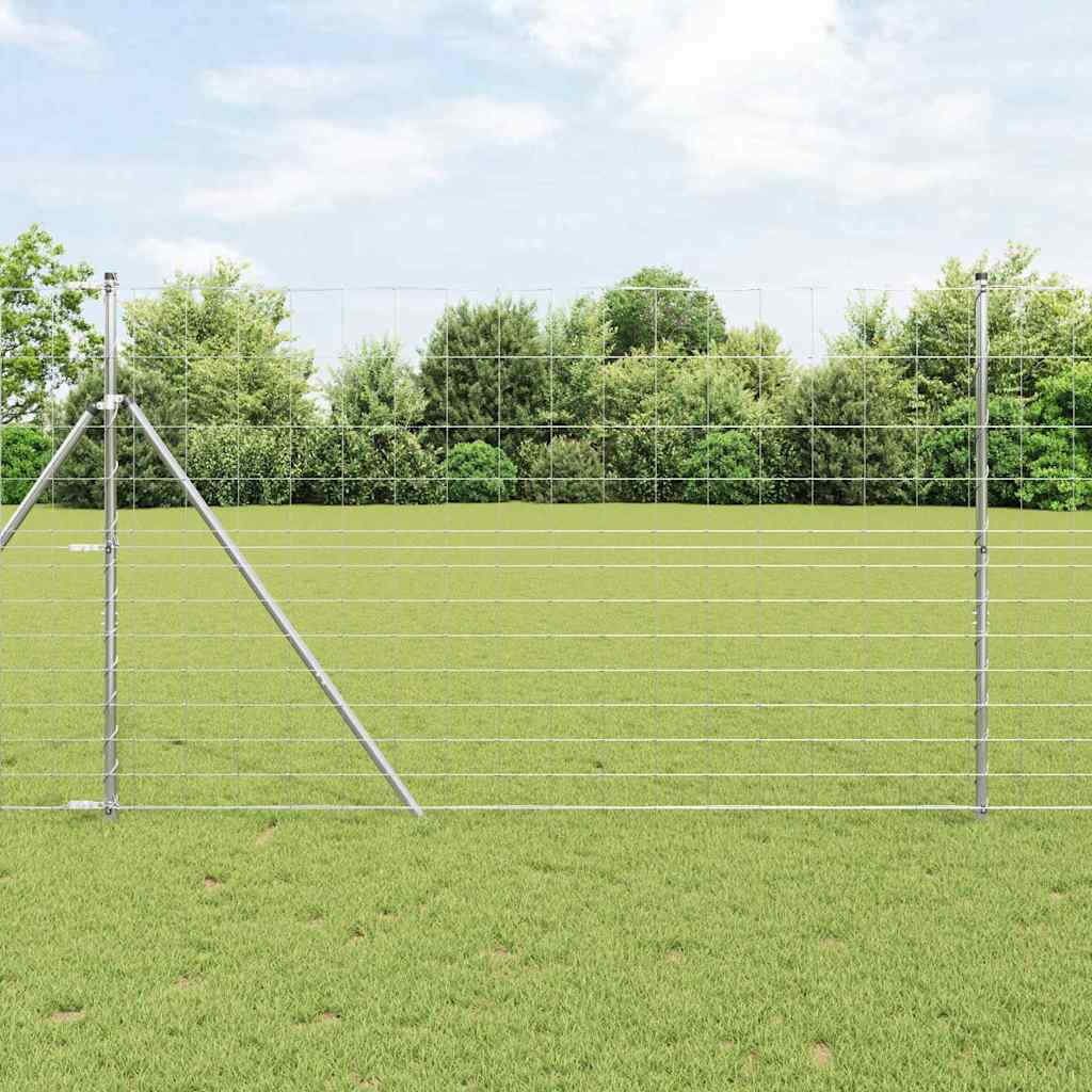 Vidaxl weidehekwerk zilver 50 x 1,5 m gegalvaniseerd staal
