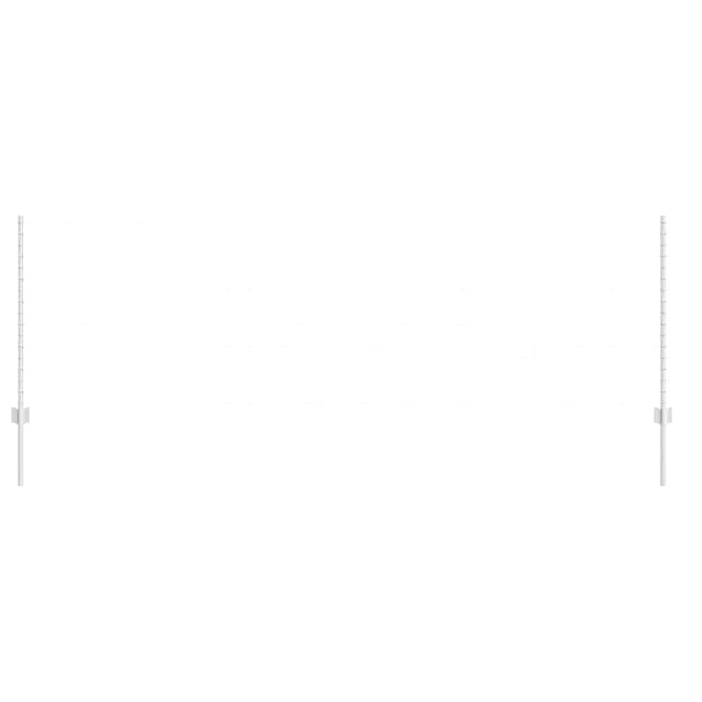 Vidaxl afrasteringspaal 5 pcs zilver 100 cm staal
