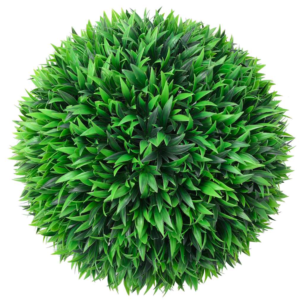 Vidaxl kunstbuxusballen met led-verlichting 2 st 38 cm groen