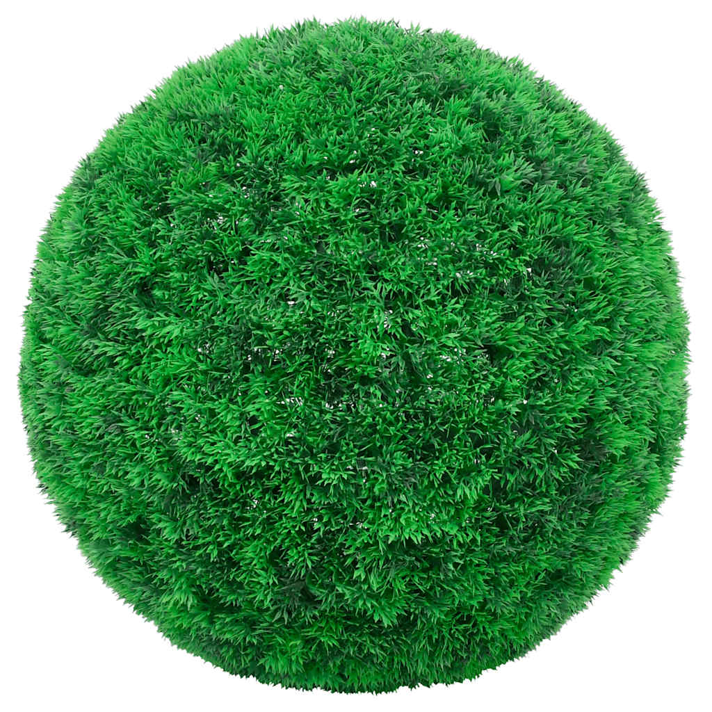 Vidaxl kunstbuxusballen met led-verlichting 2 st 45 cm groen
