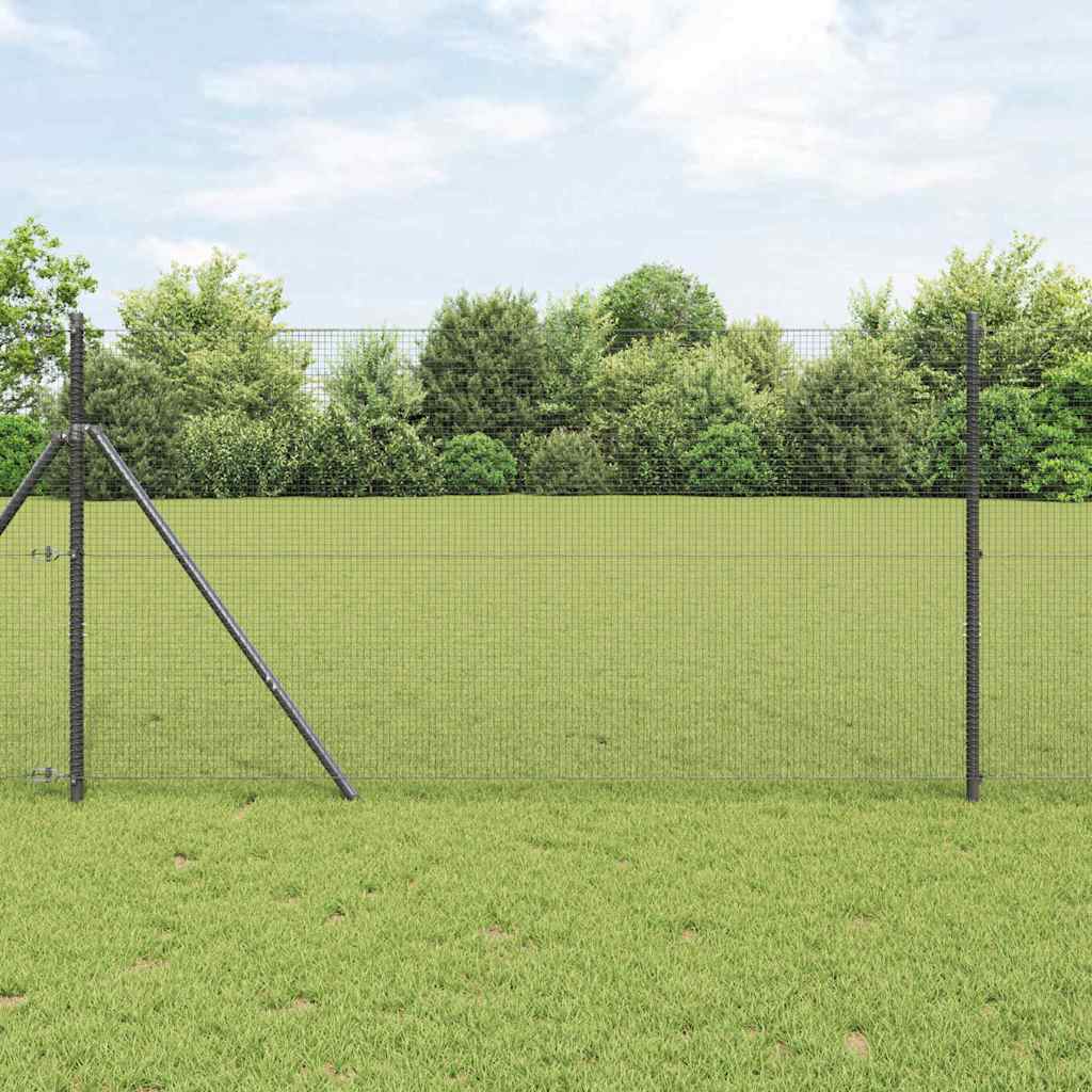 Vidaxl gelaste draadhek grijs 1.4 x 50 m
