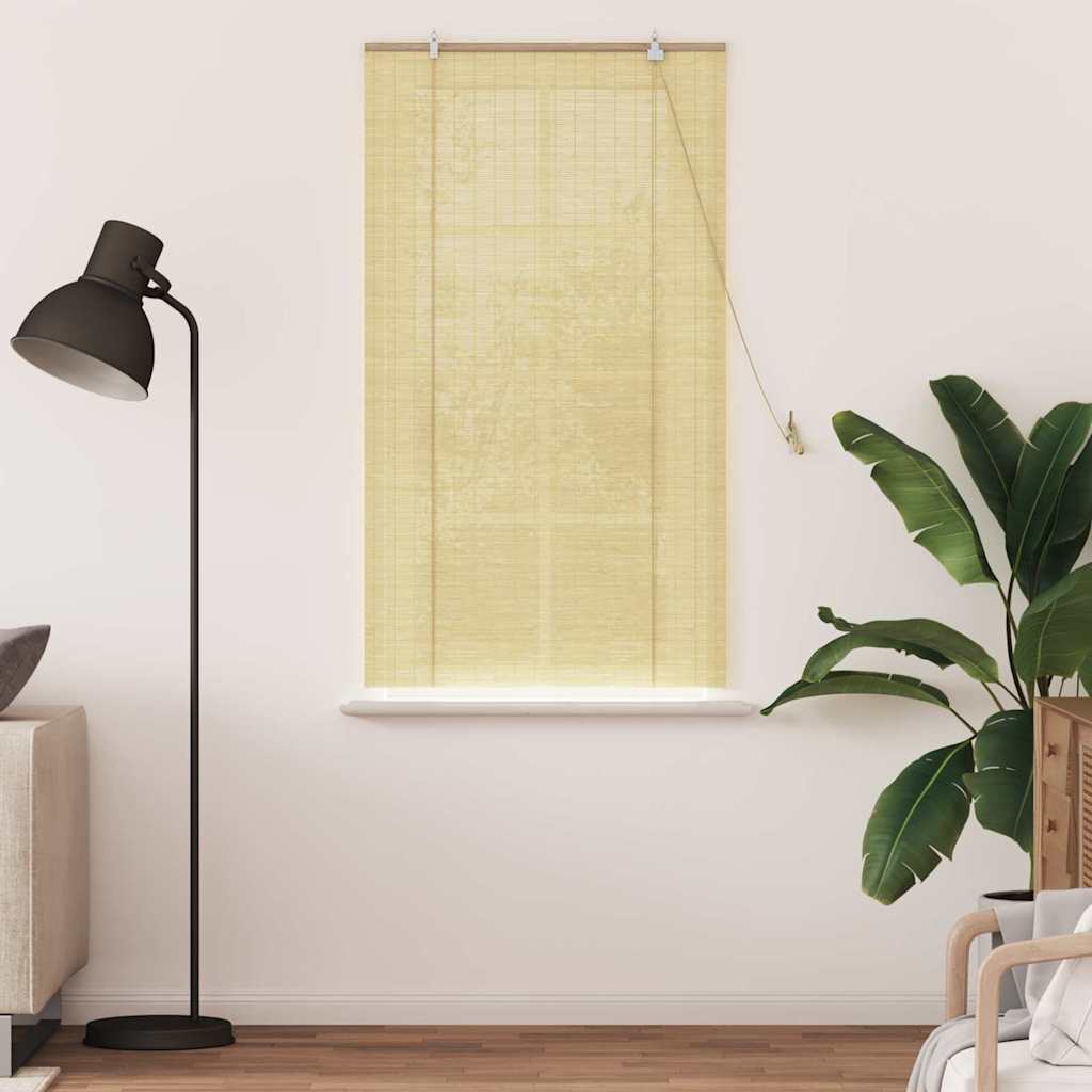 Vidaxl rolgordijn met gordijnen natuur 80 x 160 cm bamboe