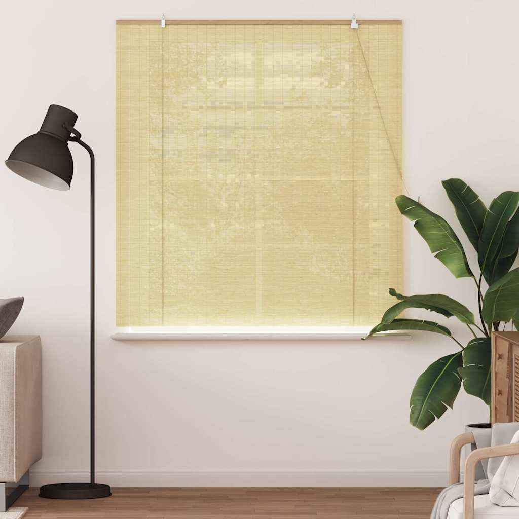 Vidaxl rolgordijn met gordijnen natuur 140 x 160 cm bamboe
