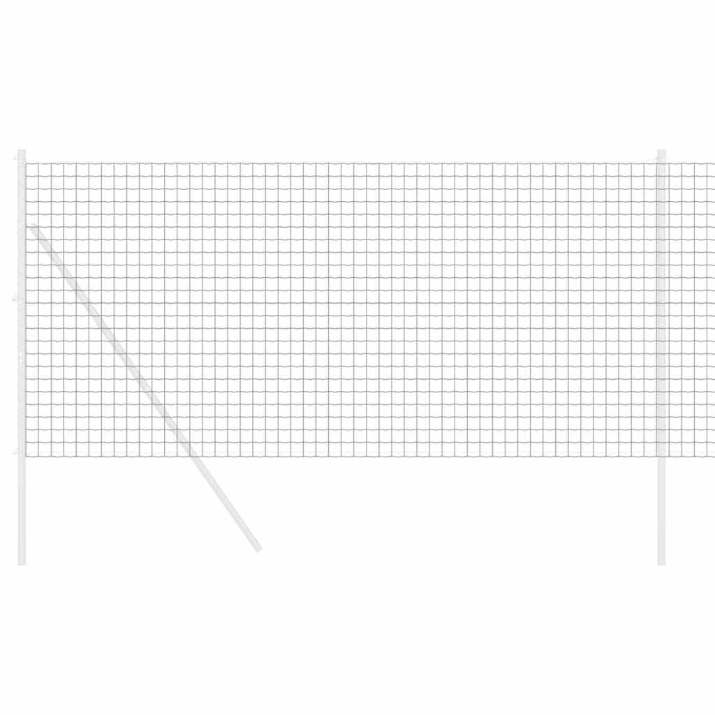 Vidaxl euro hek grijs 1 x 10 m pvc-gecoat ijzer