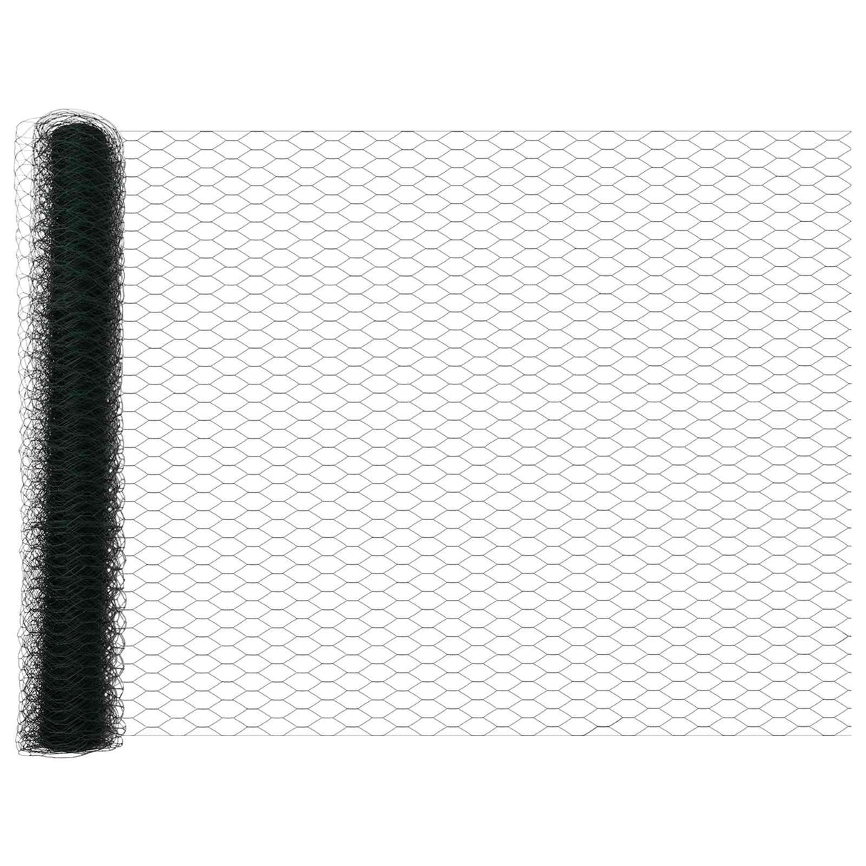 Vidaxl hexagon hek groen 1 x 10 m pvc