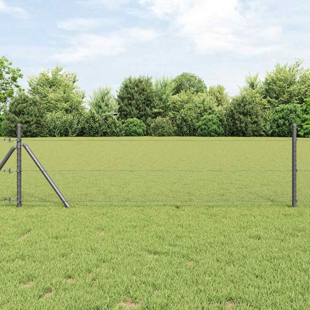 Vidaxl hexagon hek grijs 0,6 x 50 m pvc