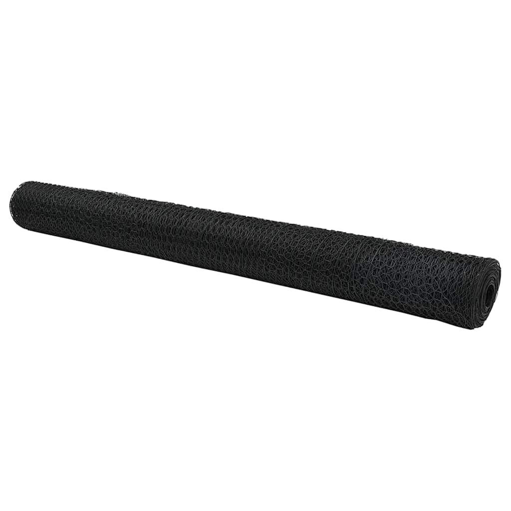 Vidaxl hexagon hek grijs 1,2 x 100 m pvc