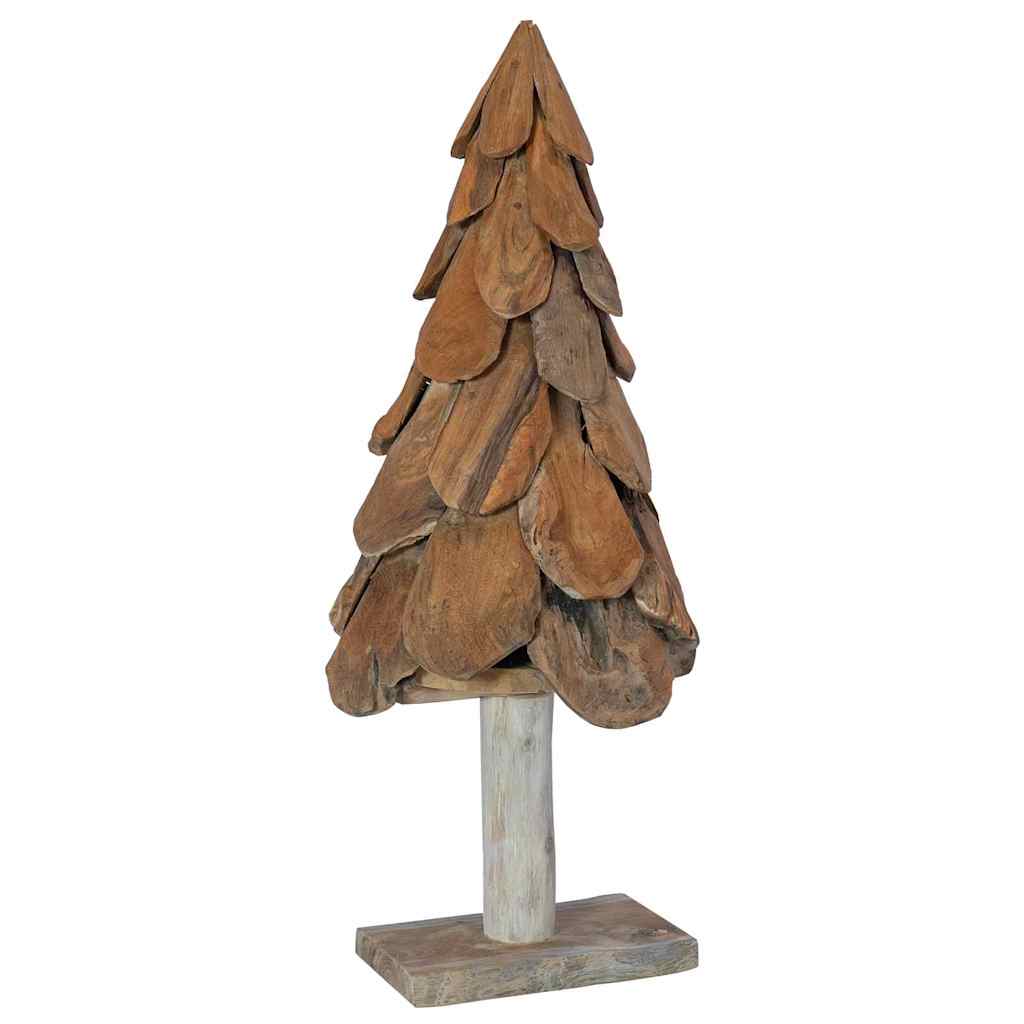 Vidaxl kerstboom met standaard bruin 91 cm massief teakhout