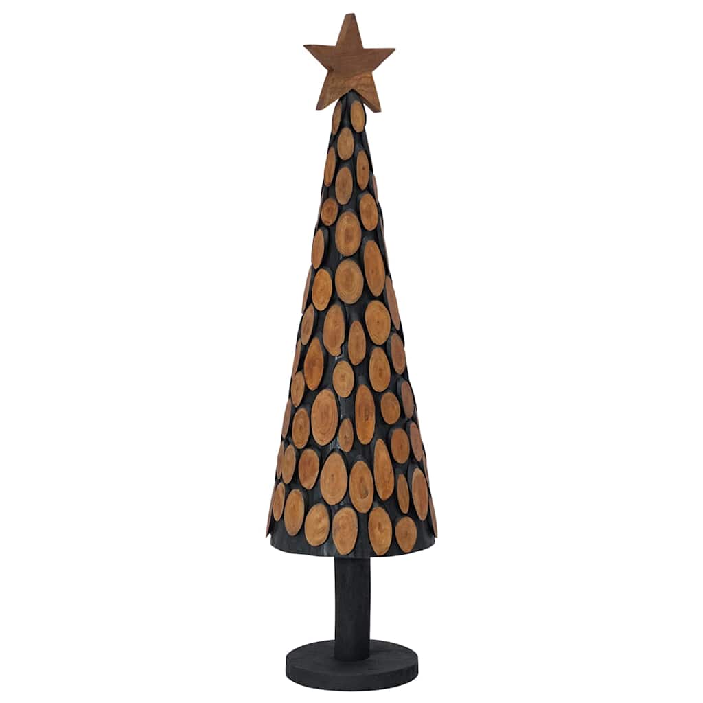 Vidaxl kerstboom met standaard bruin 120 cm massief teakhout