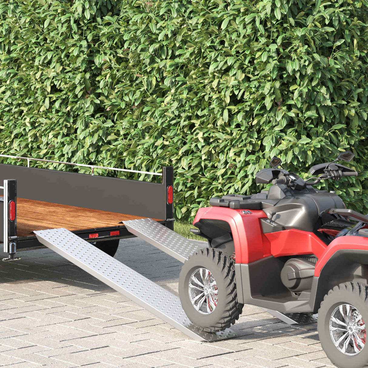 Vidaxl laadhelling 200 kg zilver 159 x 23 x 5 cm gegalvaniseerd staal