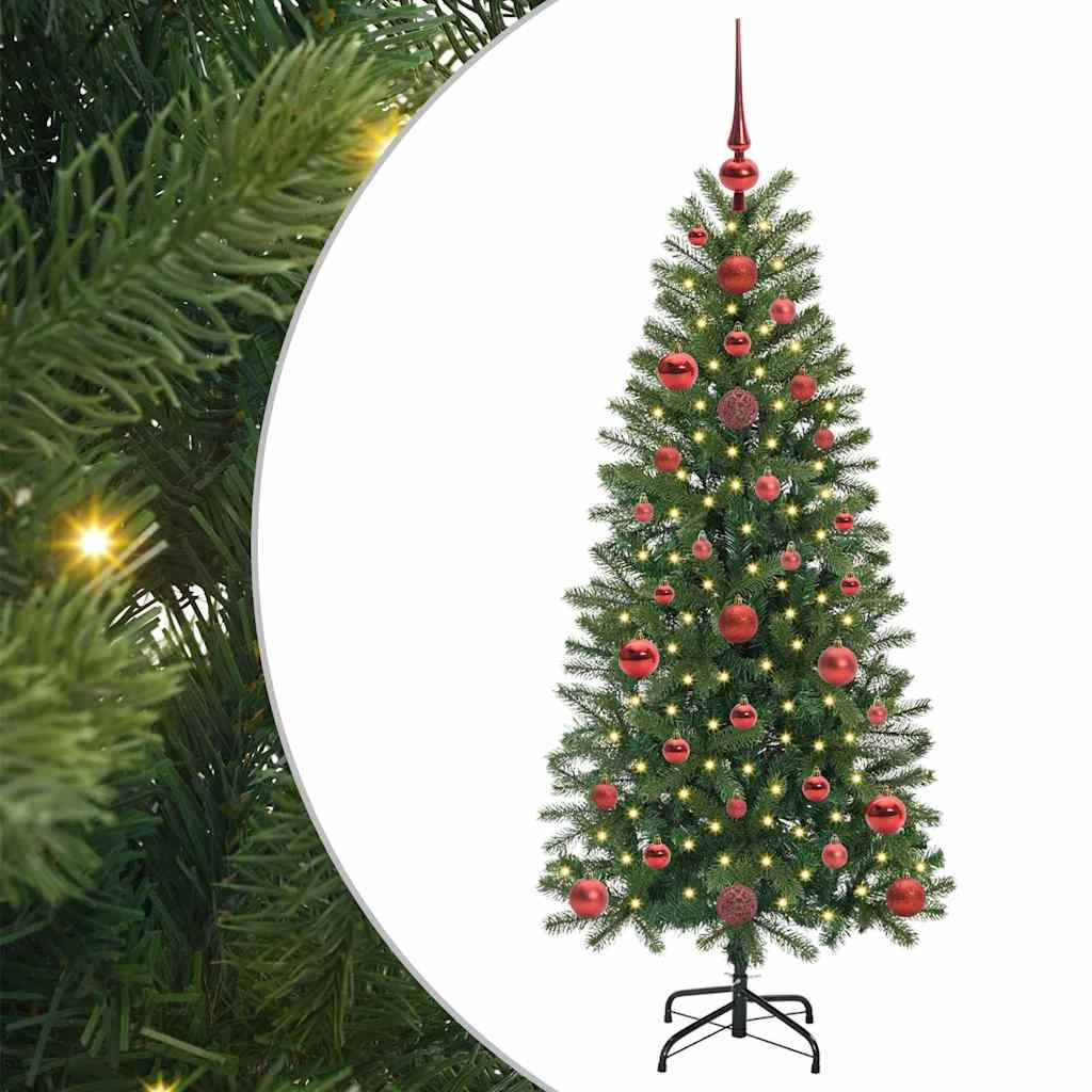 Vidaxl kunstkerstboom met 150 led met standaard groen 120 cm pe en pvc