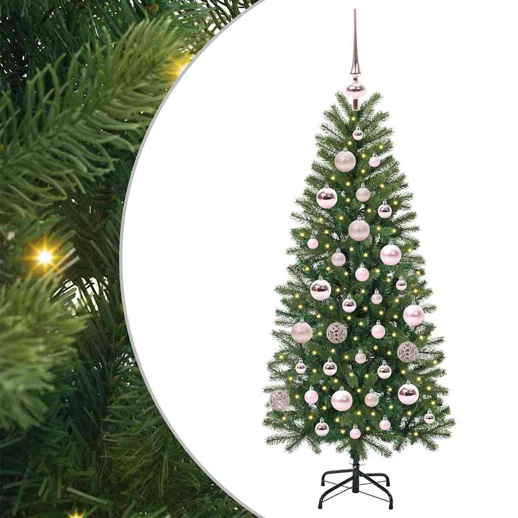 Vidaxl kunstkerstboom met 150 led met standaard groen 120 cm pe en pvc