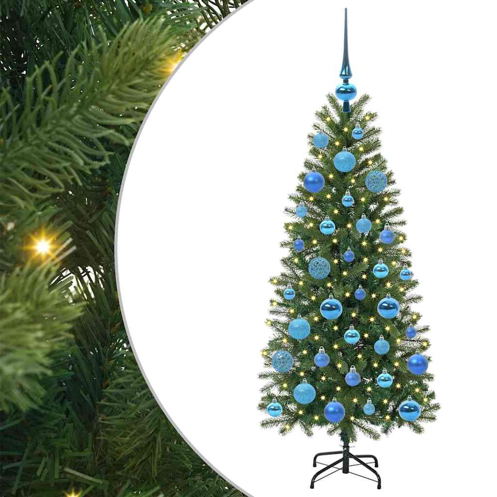Vidaxl kunstkerstboom met 150 led met standaard groen 120 cm pe en pvc