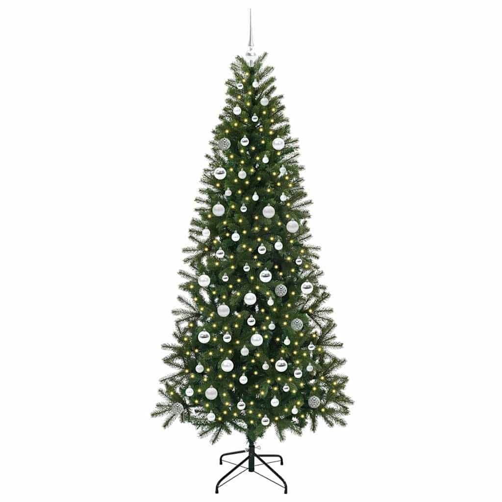 Vidaxl kunstkerstboom met 300 led met standaard groen 210 cm pe en pvc