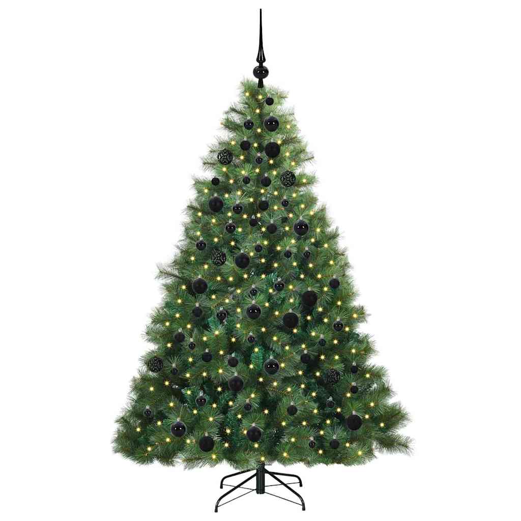 Vidaxl kunstkerstboom met 300 led met standaard groen 180 cm pe en pvc