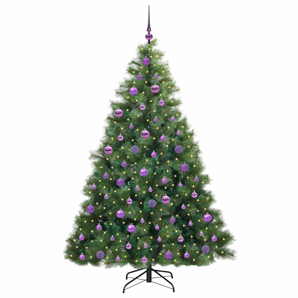 Vidaxl kunstkerstboom met 300 led met standaard groen 180 cm pe en pvc