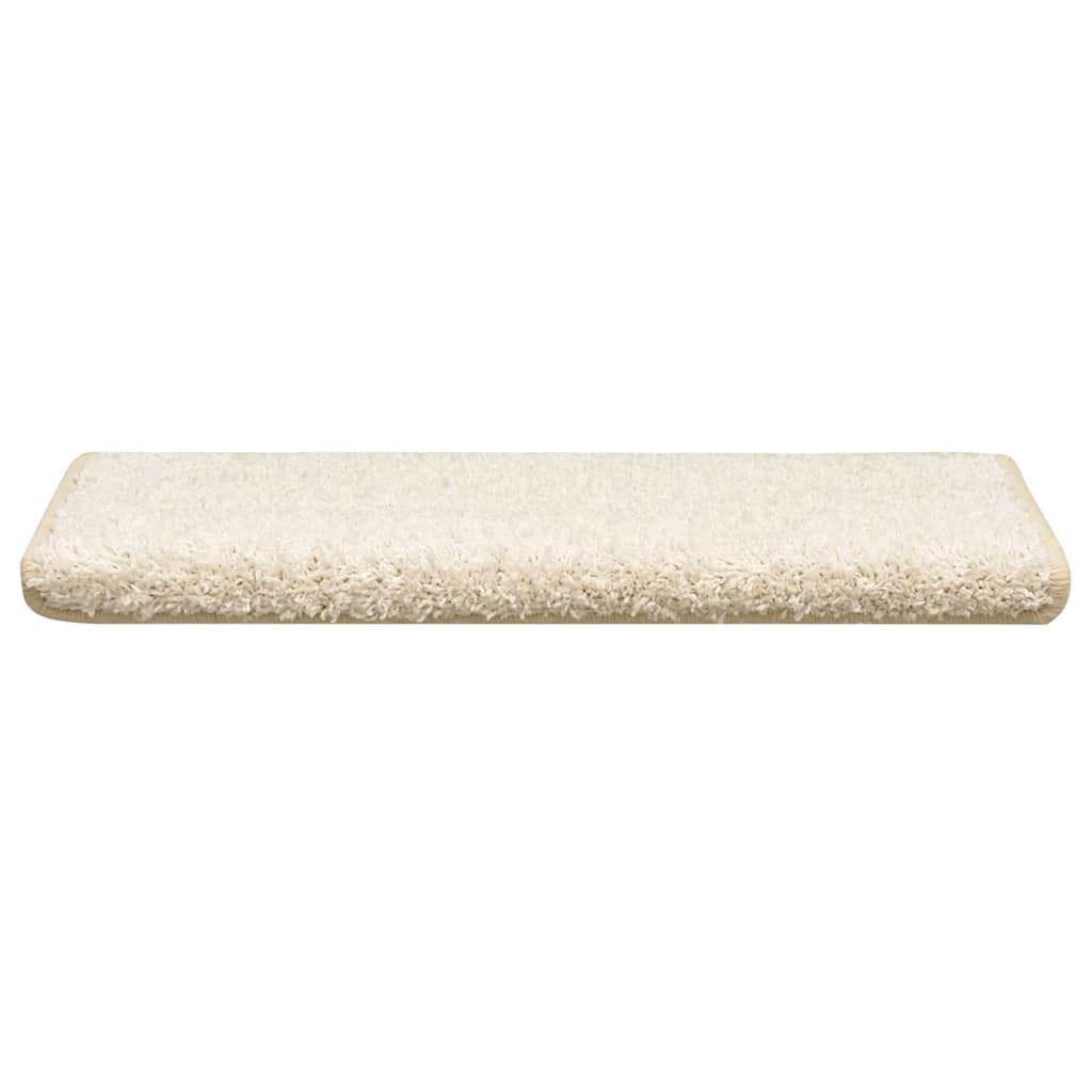 Vidaxl trapmatten 30 st 65x21x4 cm wit rechthoekige rand