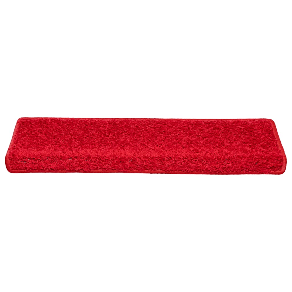 Vidaxl trapmatten 20 st 65x21x4 cm rood rechthoekige rand