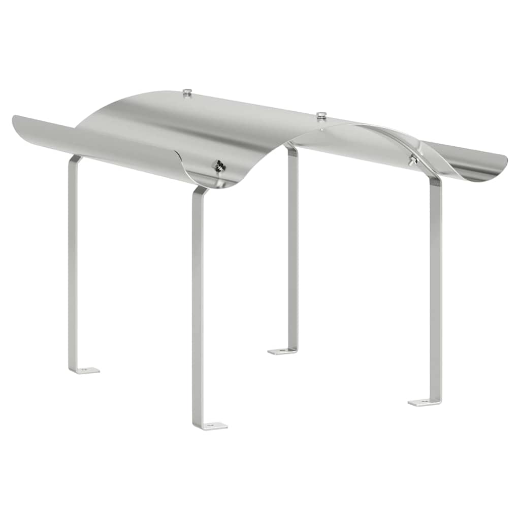 Vidaxl schoorsteenkap zilver 59,5 x 50 x 36,5 cm roestvrij staal
