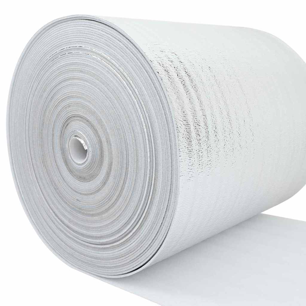 Vidaxl radiatorfolie zilver 15 x 0,5 m polyetheen