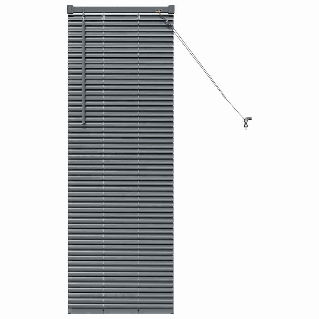Vidaxl venetiaanse jaloezieën donkergrijs 130 x 50 cm aluminium
