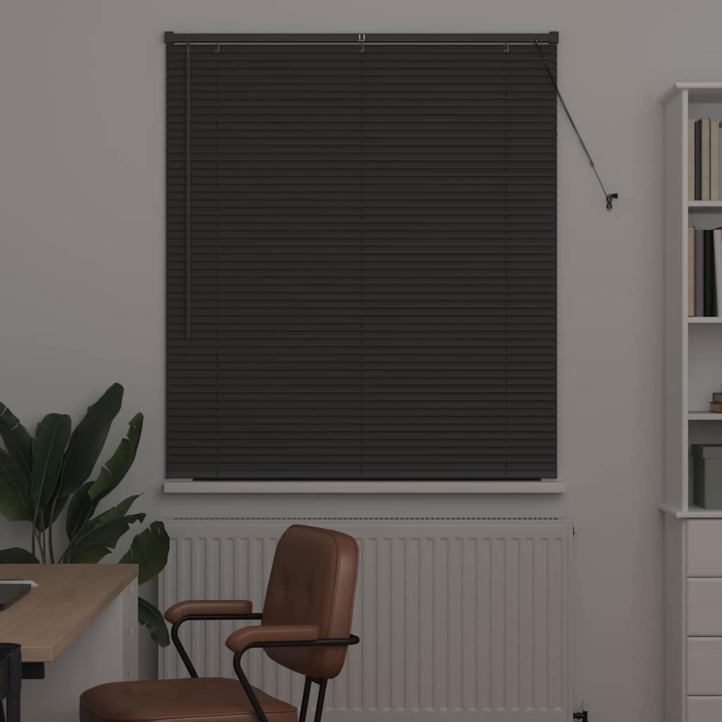 Vidaxl venetiaanse jaloezieën donkergrijs 130 x 110 cm aluminium