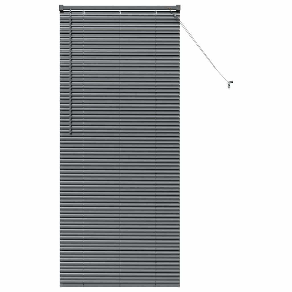 Vidaxl venetiaanse jaloezieën donkergrijs 175 x 70 cm aluminium