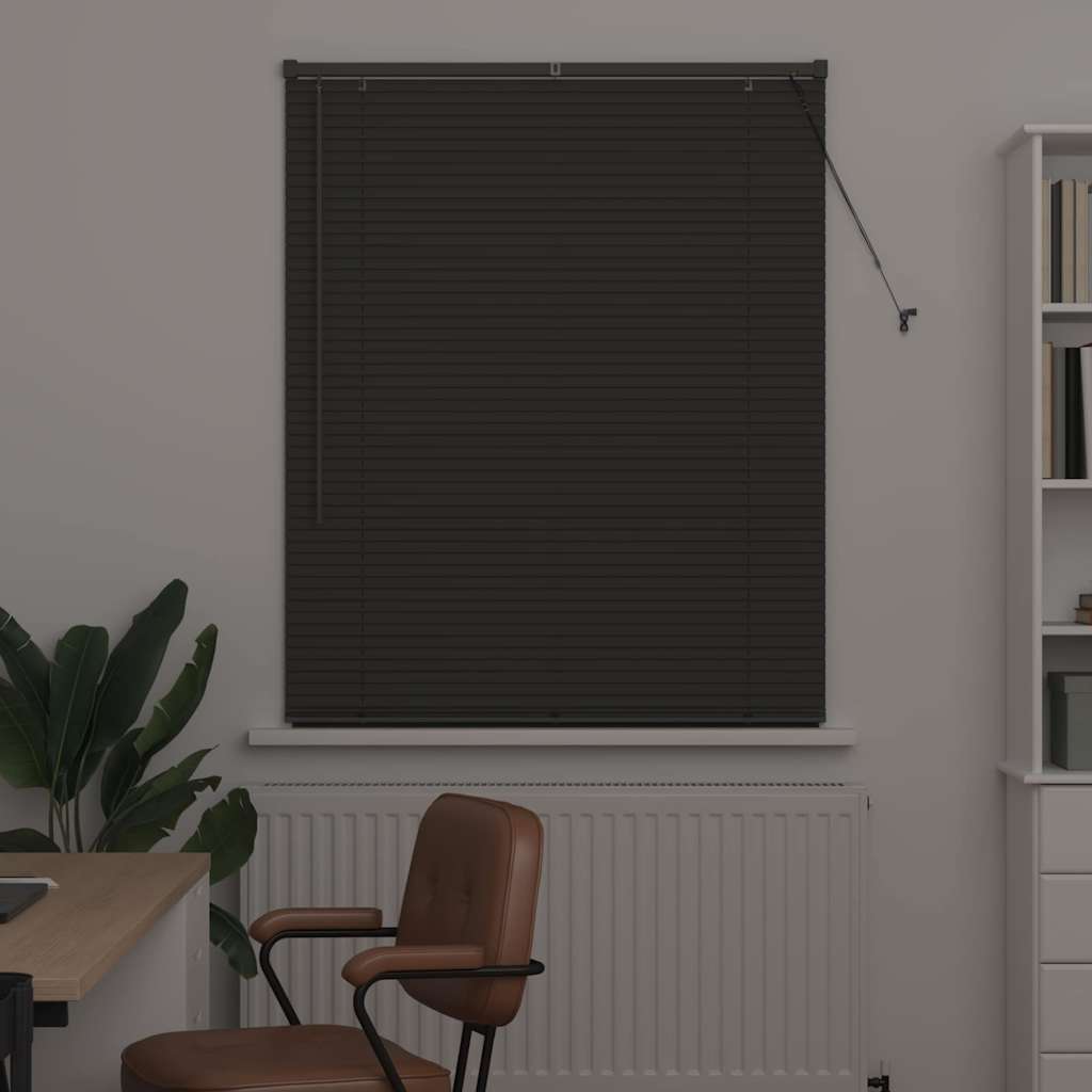 Vidaxl venetiaanse jaloezieën donkergrijs 175 x 105 cm aluminium
