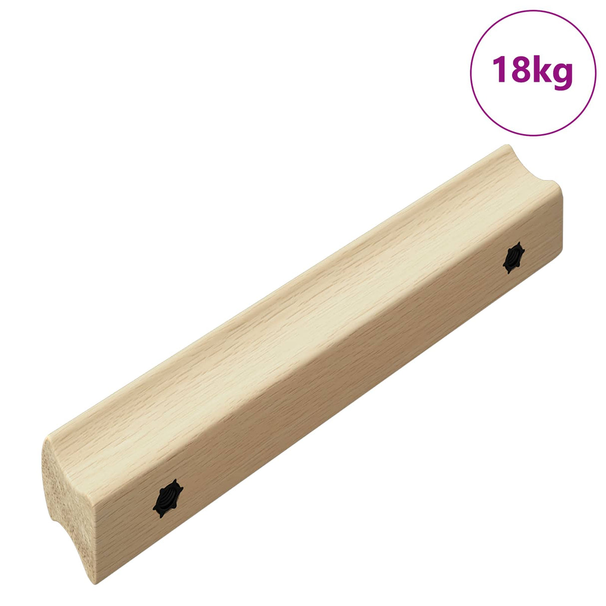 Vidaxl rechthoekige handgreep 587 pcs natuurlijke houtkleur