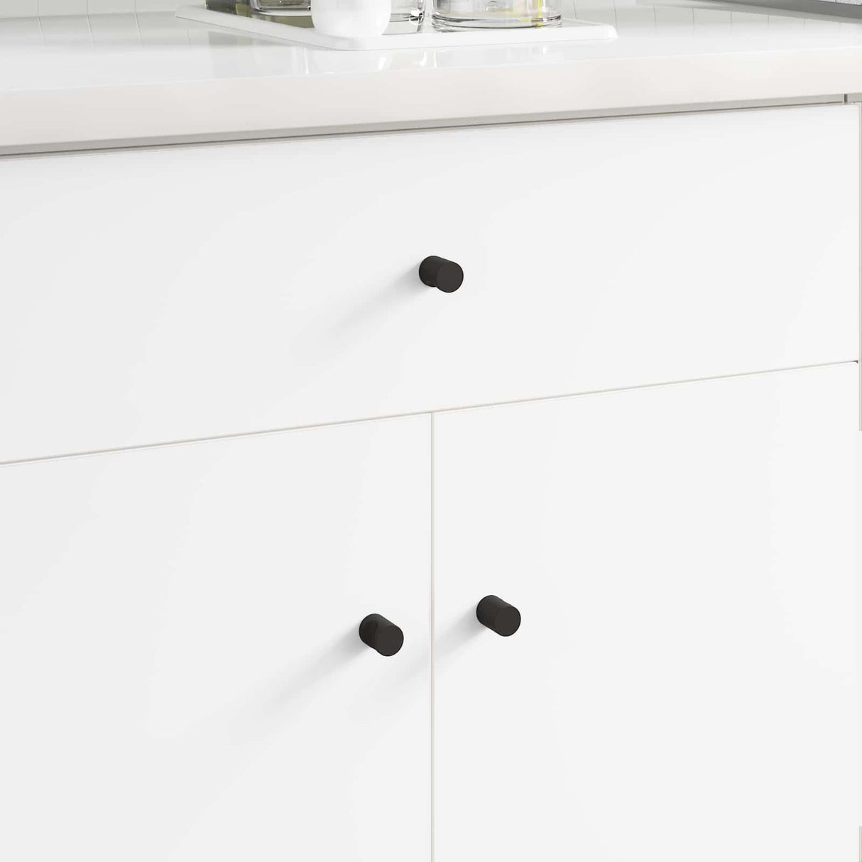 Vidaxl kastknoppen 968 pcs zwart ijzer