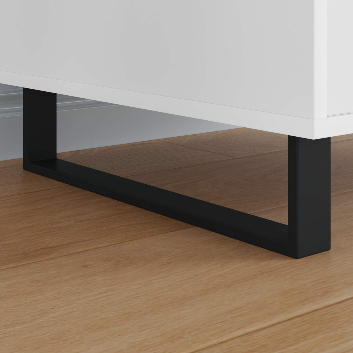 Vidaxl meubelpoten 12 pcs zwart 436 x 40,5 x 100 mm ijzer