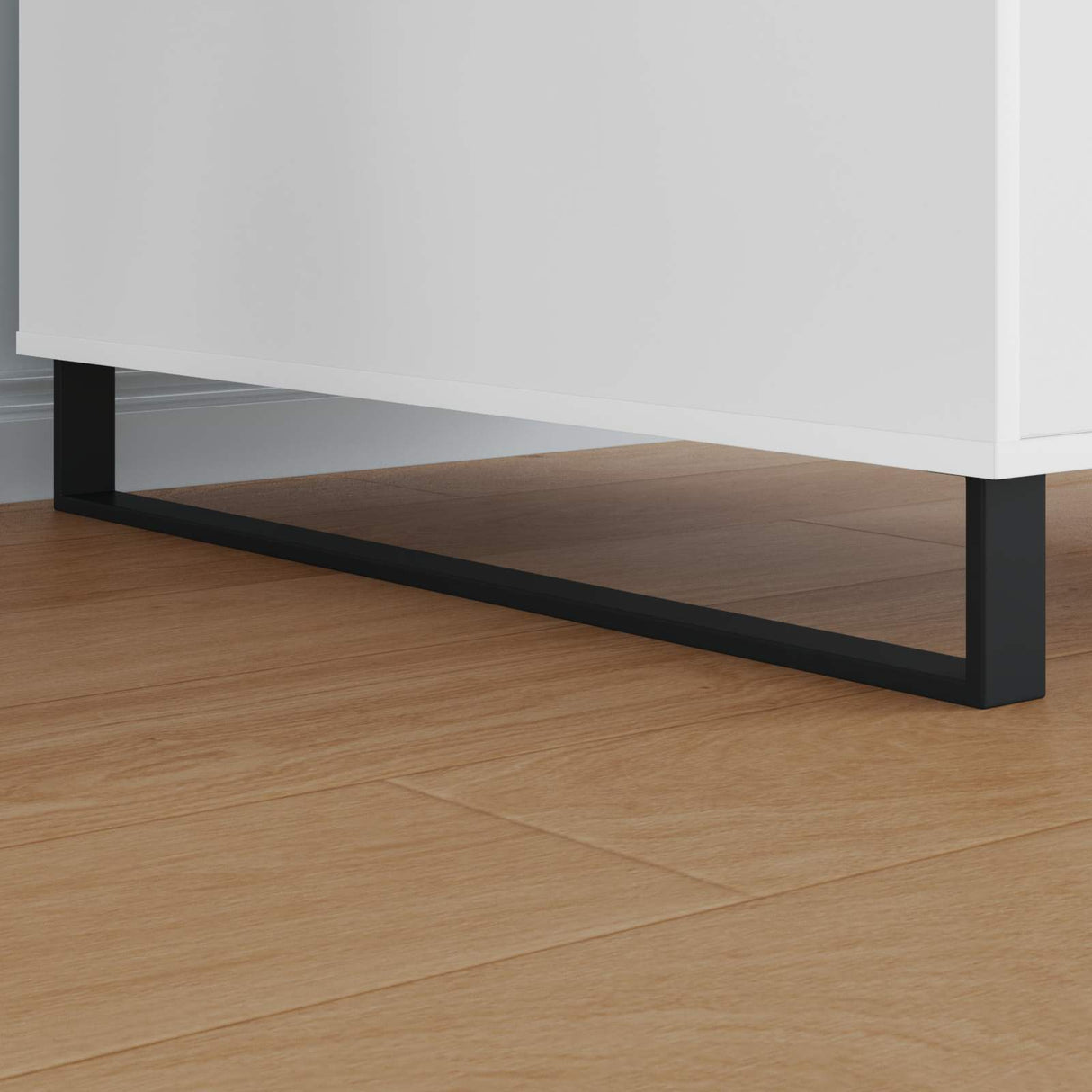 Vidaxl meubelpoten 12 pcs zwart 796 x 40,5 x 100 mm ijzer