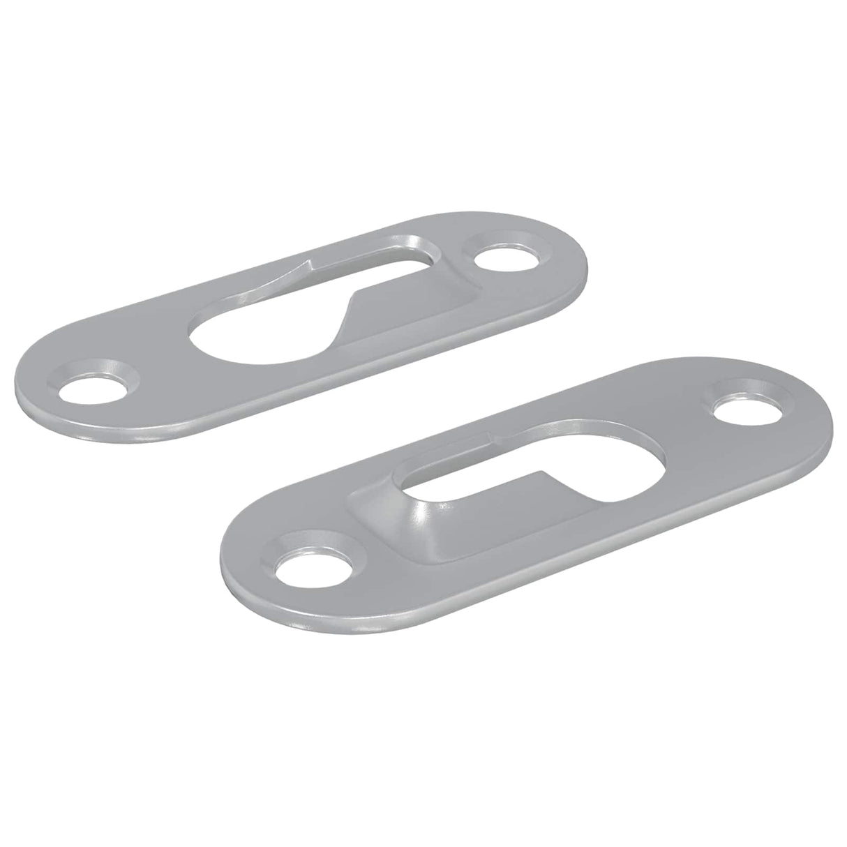 Vidaxl sleufhanger 2 pcs zilver 45 x 16 x 3.5 mm ijzer