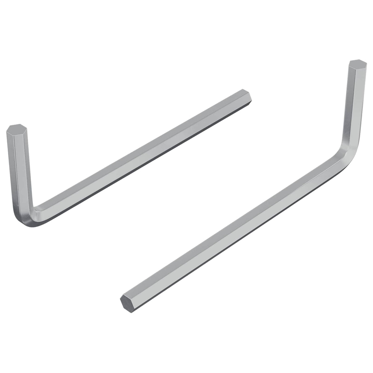 Vidaxl zeskantsleutel 2 pcs zilver 32 x 86 mm staal