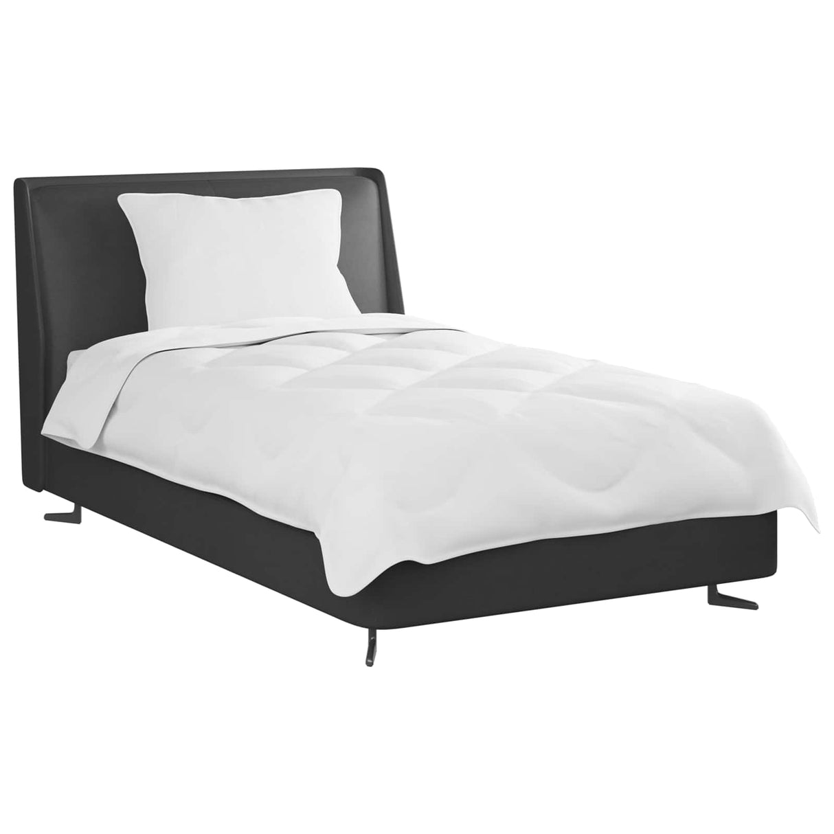Vidaxl dekbed met kussen 2 pcs wit microvezel