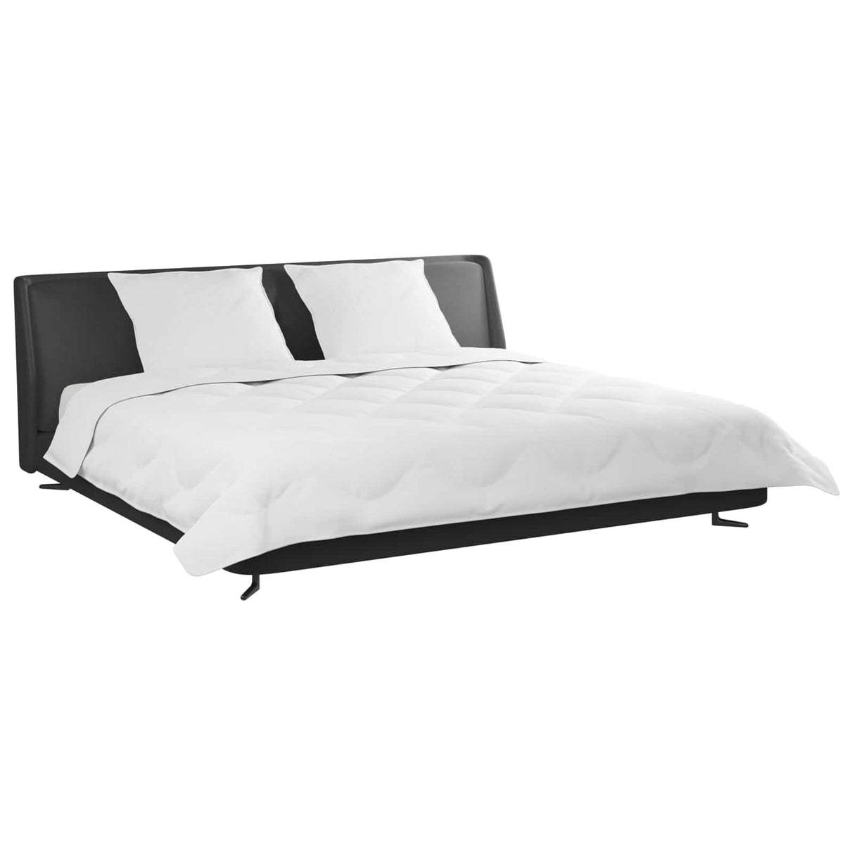 Vidaxl winter dekbed met kussen 3 pcs wit microvezel