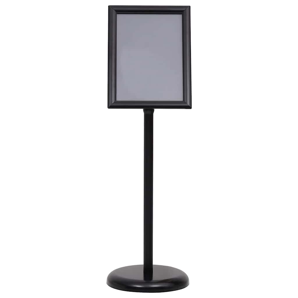 Vidaxl posterstandaards 2 pcs zwart 32.7 x 24 x 108 cm aluminium