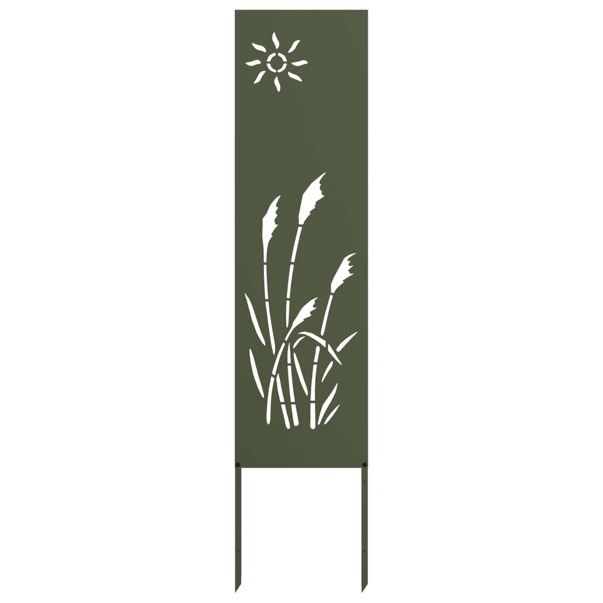 Vidaxl tuin privacy screen olijfgroen 32 x 140 cm koudgewalst staal