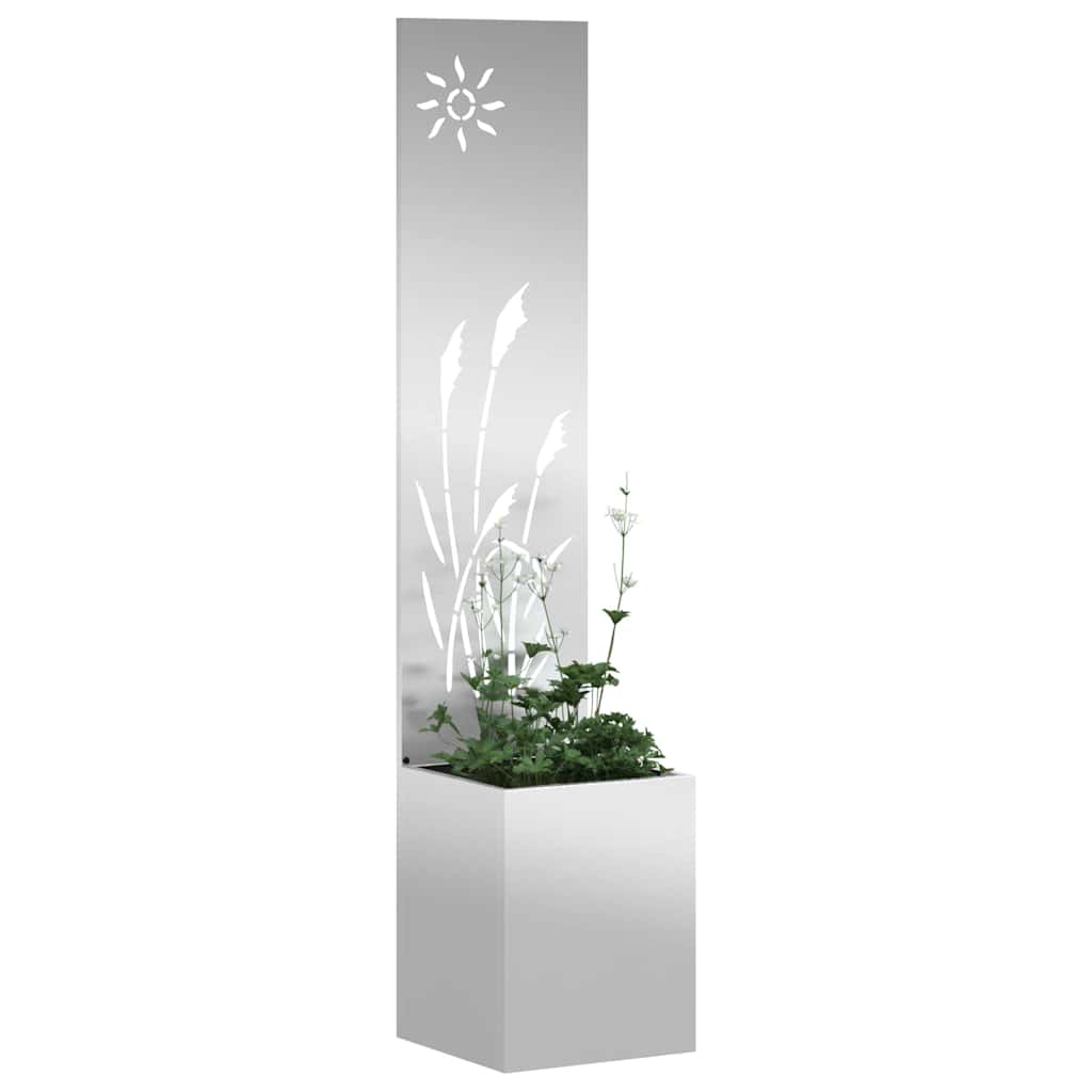 Vidaxl tuin privacy screen zilver 32 x 140 cm gegalvaniseerd staal