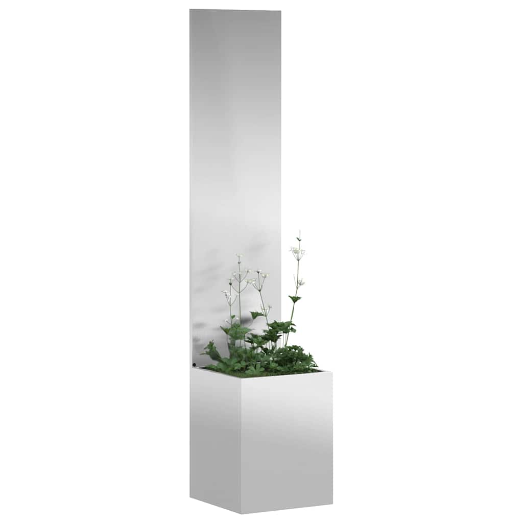 Vidaxl tuin privacy screen zilver 32 x 140 cm gegalvaniseerd staal