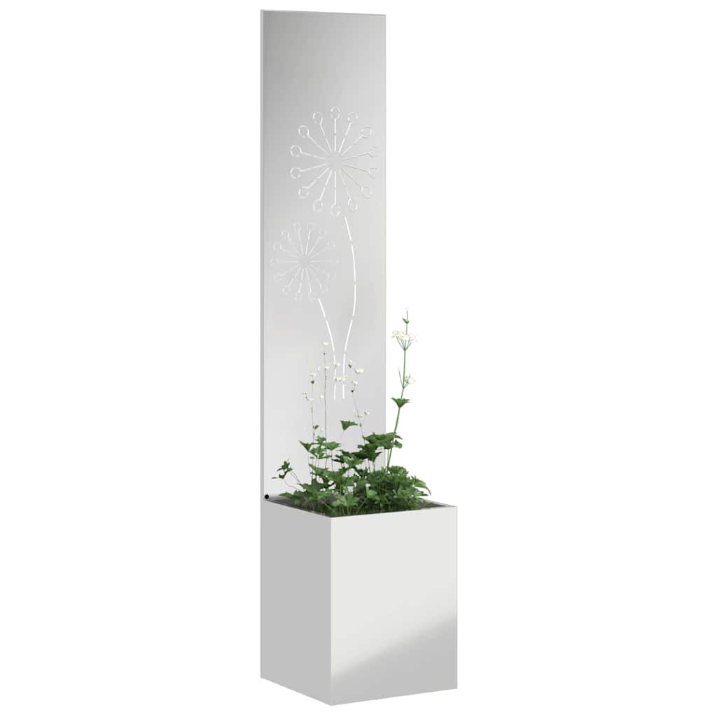 Vidaxl tuin privacy screen zilver 32 x 140 cm gegalvaniseerd staal