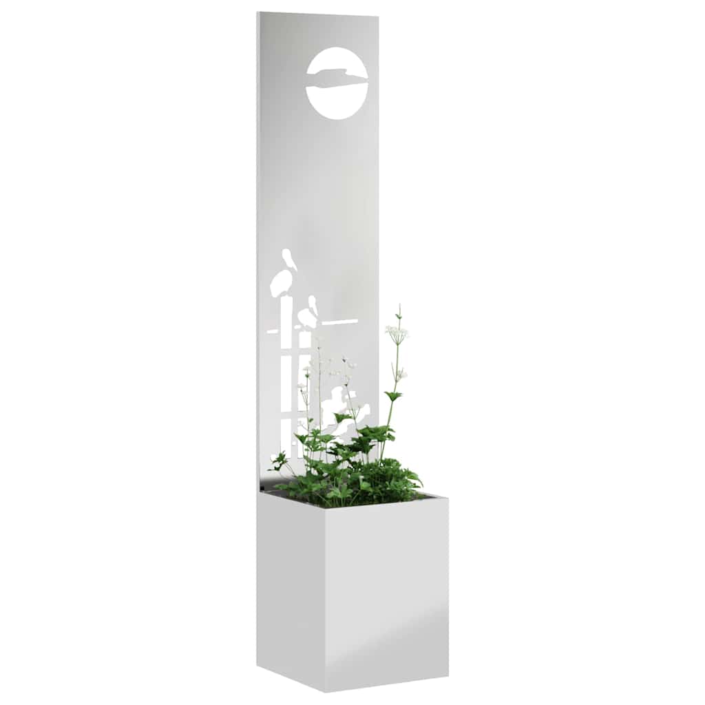 Vidaxl tuin privacy screen zilver 32 x 140 cm gegalvaniseerd staal