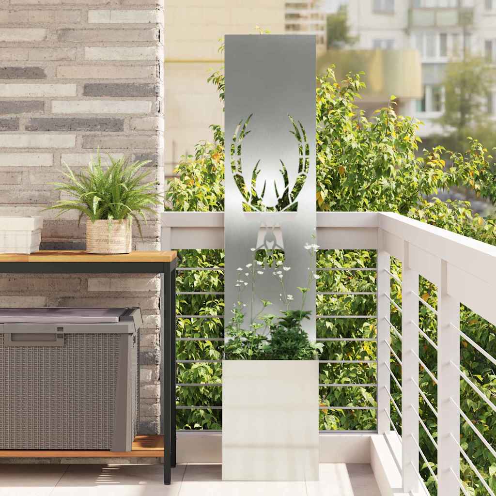 Vidaxl tuin privacy screen dierenprint zilver 32 x 32 x 150 cm