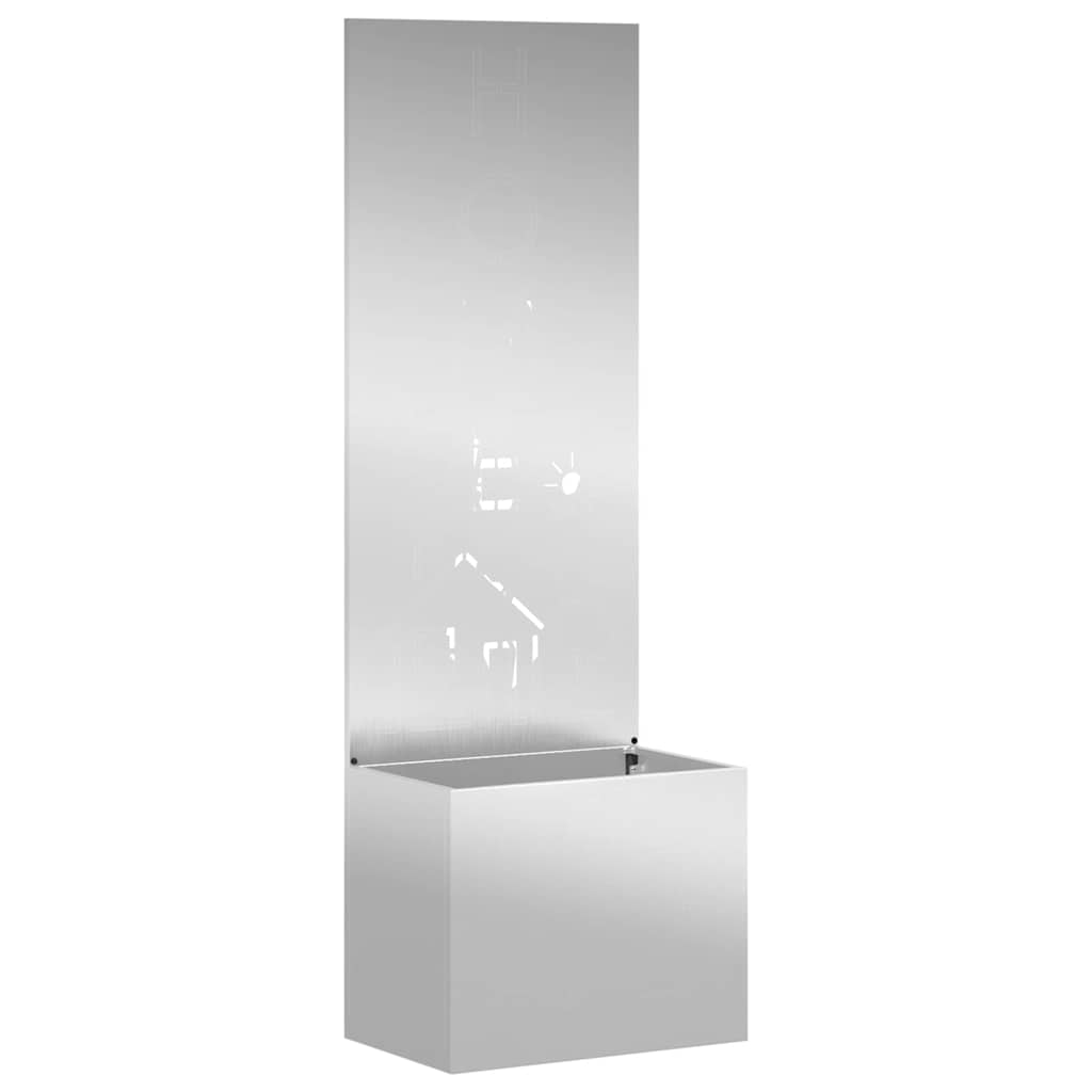 Vidaxl tuin privacy screen zilver 50 x 140 cm gegalvaniseerd staal