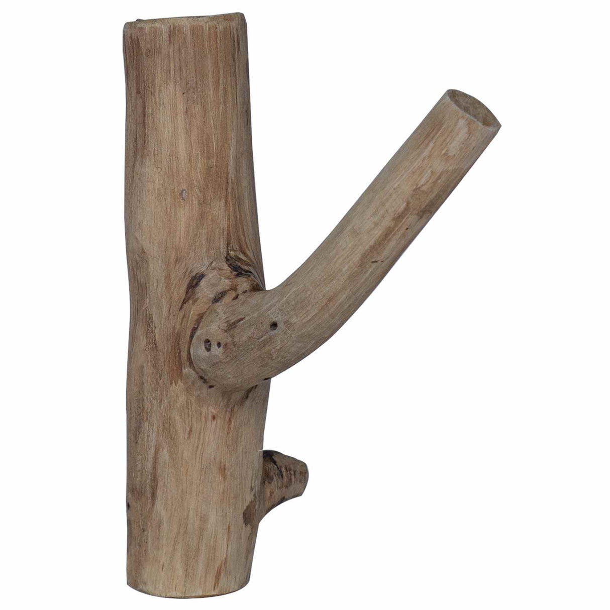 Vidaxl haak bruin 4 x 4 x 14 cm massief gerecycled hout